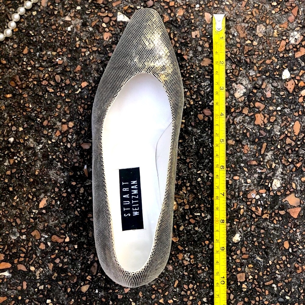Stuart Weitzman | 8.5 B | Gold Silver Cream Snake… - image 6